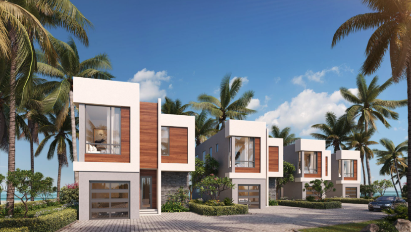 harbor island beach club oceanfront villas exterior four single family homes