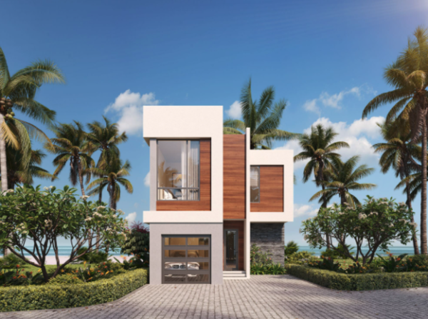 harbor island beach club oceanfront villas exterior rendering